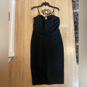Abercrombie Black MIDI dress! Worn once! Perfect condition! Size medium!